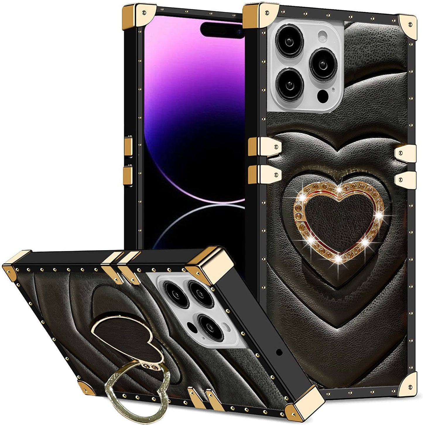 New Love Bracket Anti-fall Phone Case for iPhone
