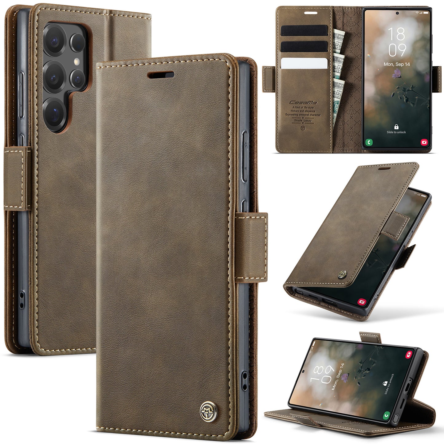 New RFID Blocking Card Holder Phone Case for Samsung