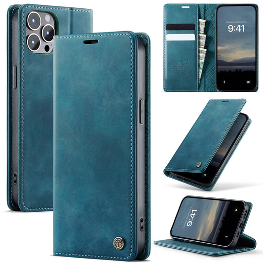 New RFID Blocking Card Holder Leather Phone Case for iPhone 12 Pro Max