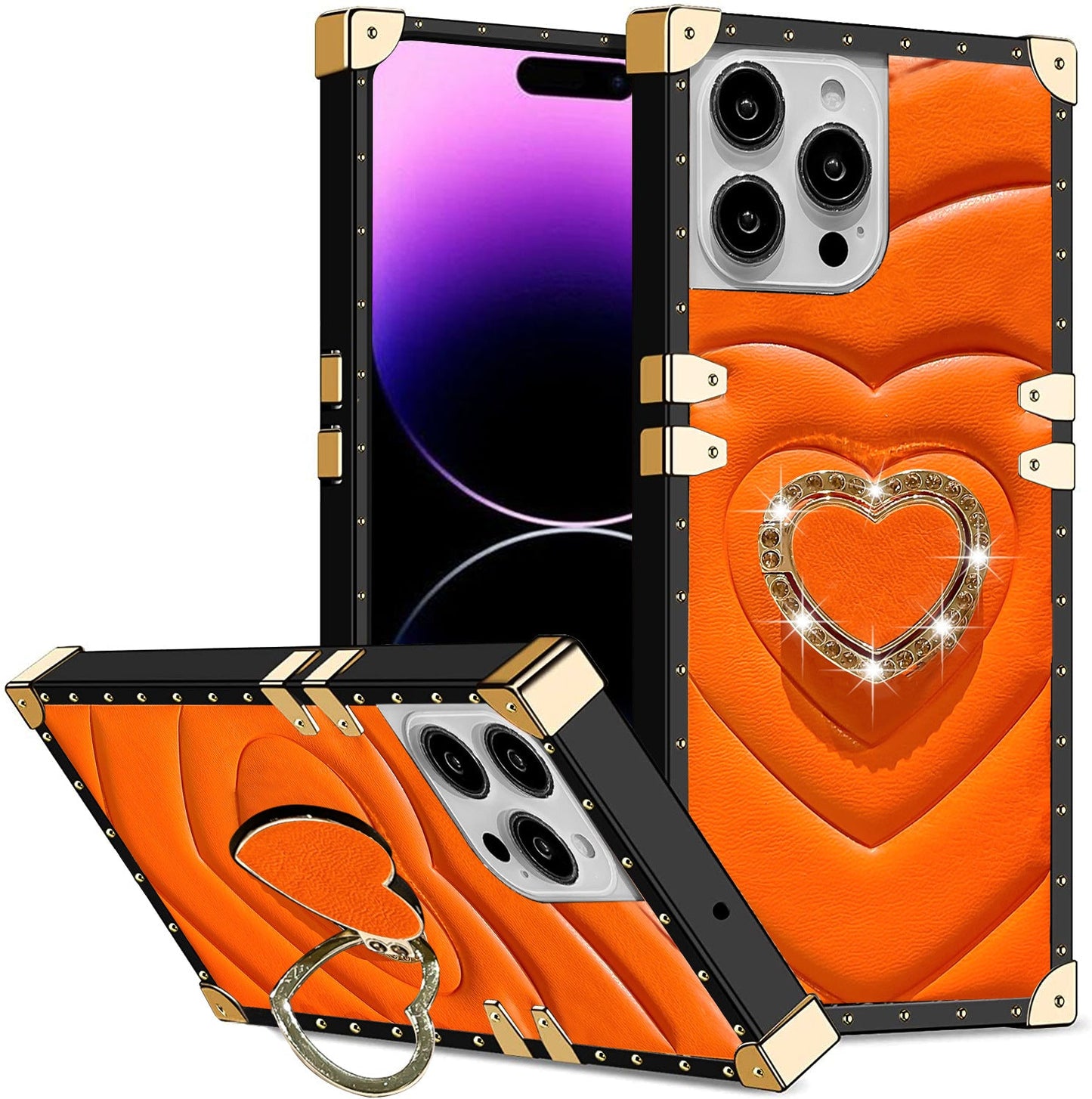 New Love Bracket Anti-fall Phone Case for iPhone