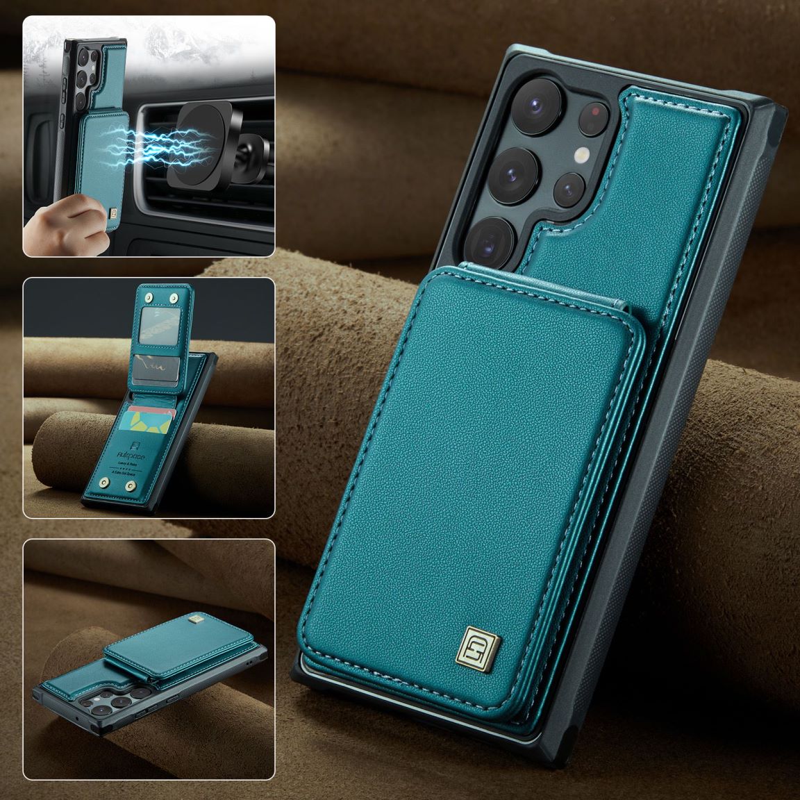 New RFID Blocking Card Holder Phone Case for Samsung