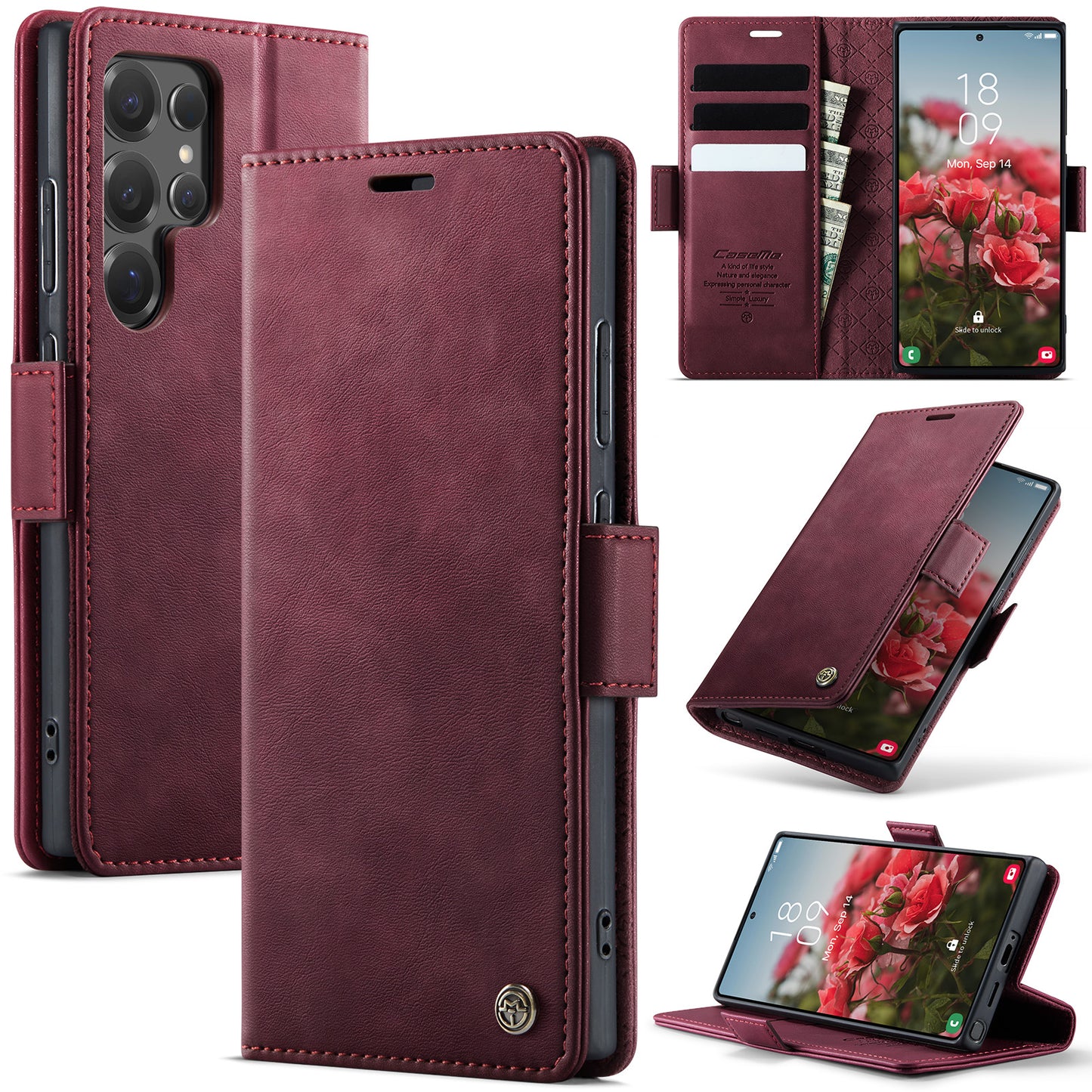 New RFID Blocking Card Holder Phone Case for Samsung