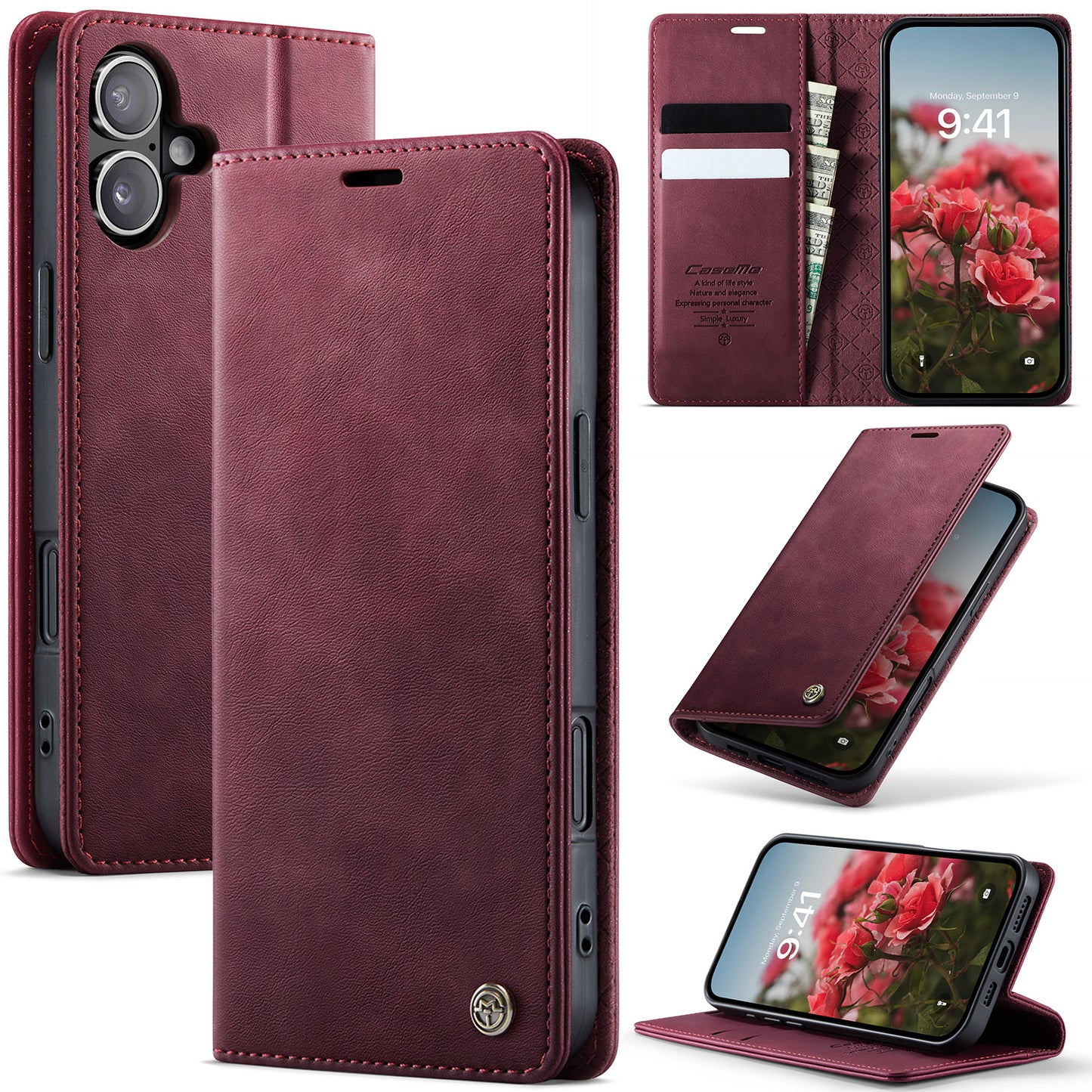 New RFID Blocking Card Holder Phone Case for iPhone 16/16e/16 Pro/16 Plus/16 Pro Max