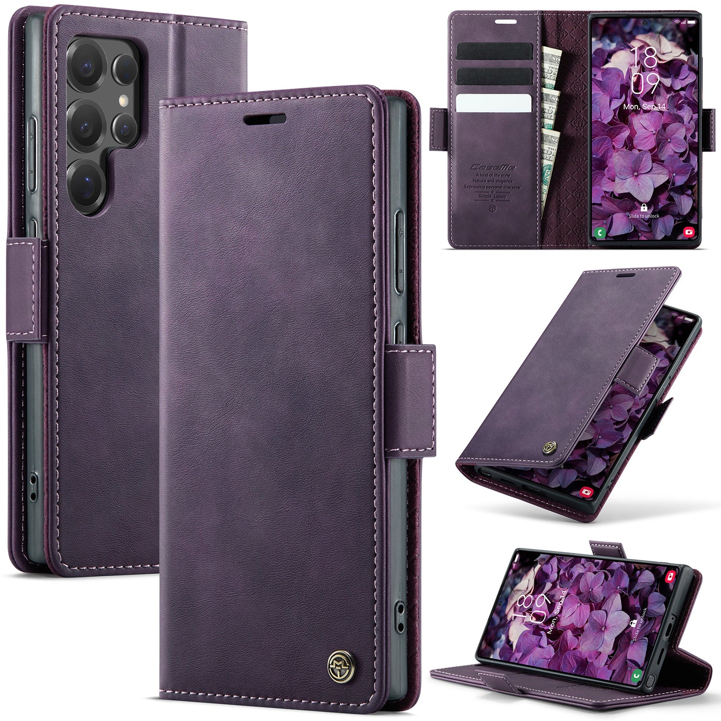 New RFID Blocking Card Holder Phone Case for Samsung