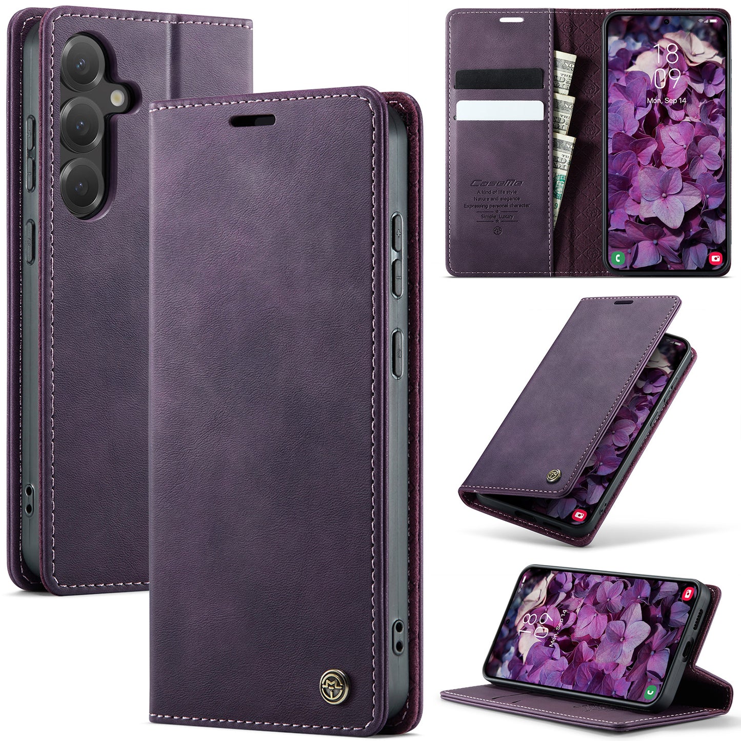 New RFID Blocking Card Holder Phone Case for Samsung Galaxy A