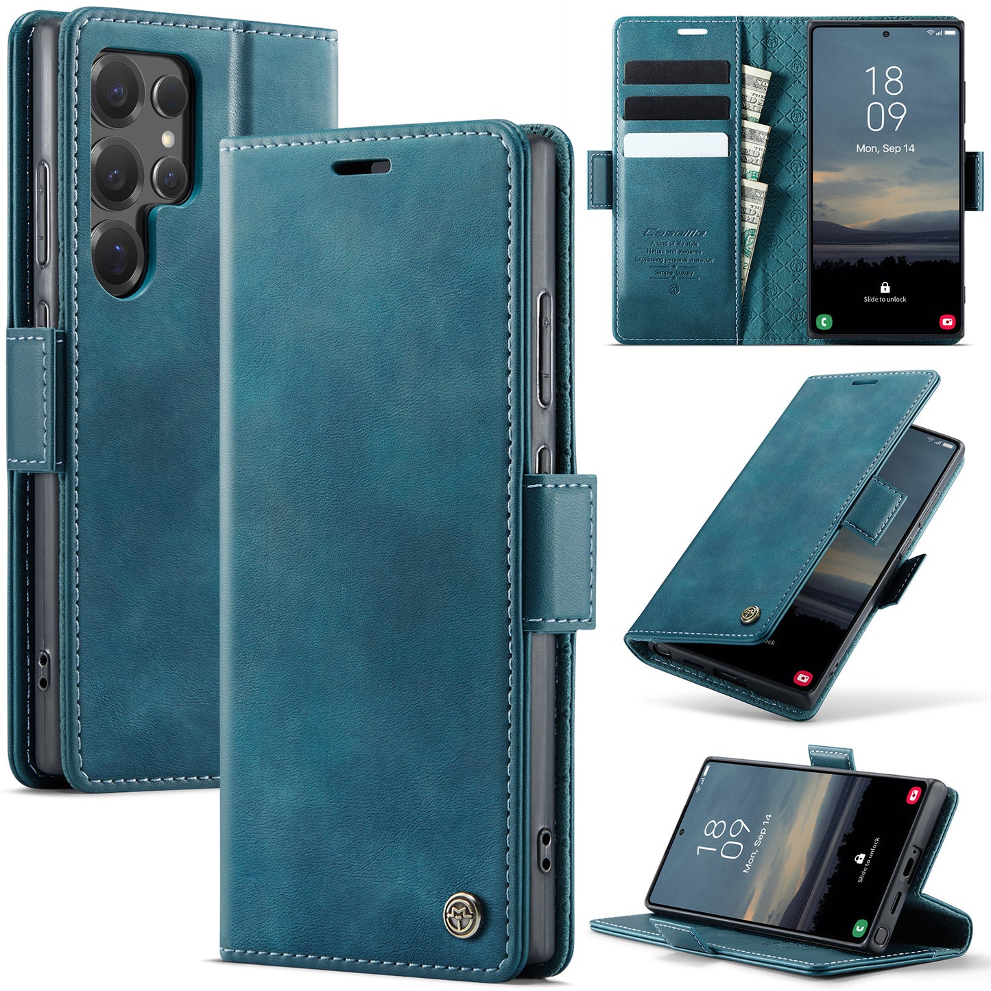 New RFID Blocking Card Holder Phone Case for Samsung