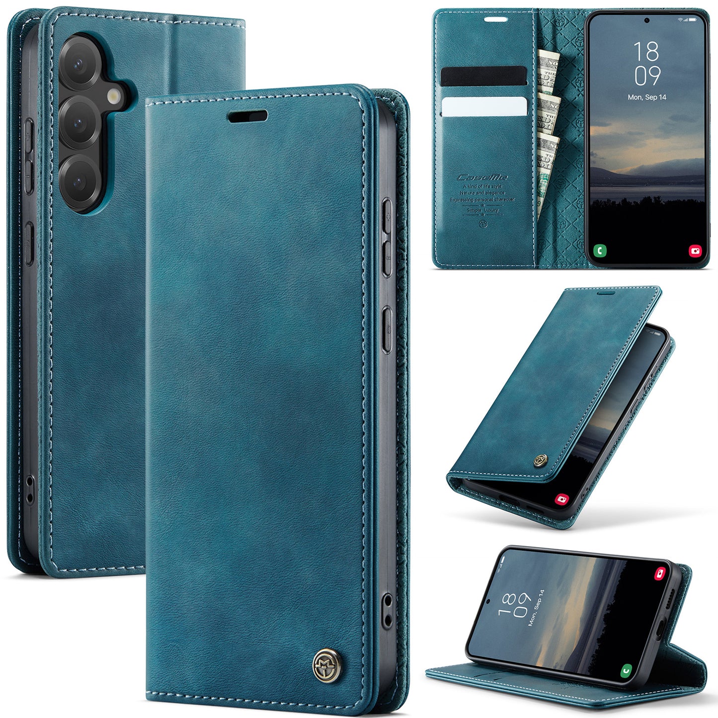 New RFID Blocking Card Holder Phone Case for Samsung Galaxy A