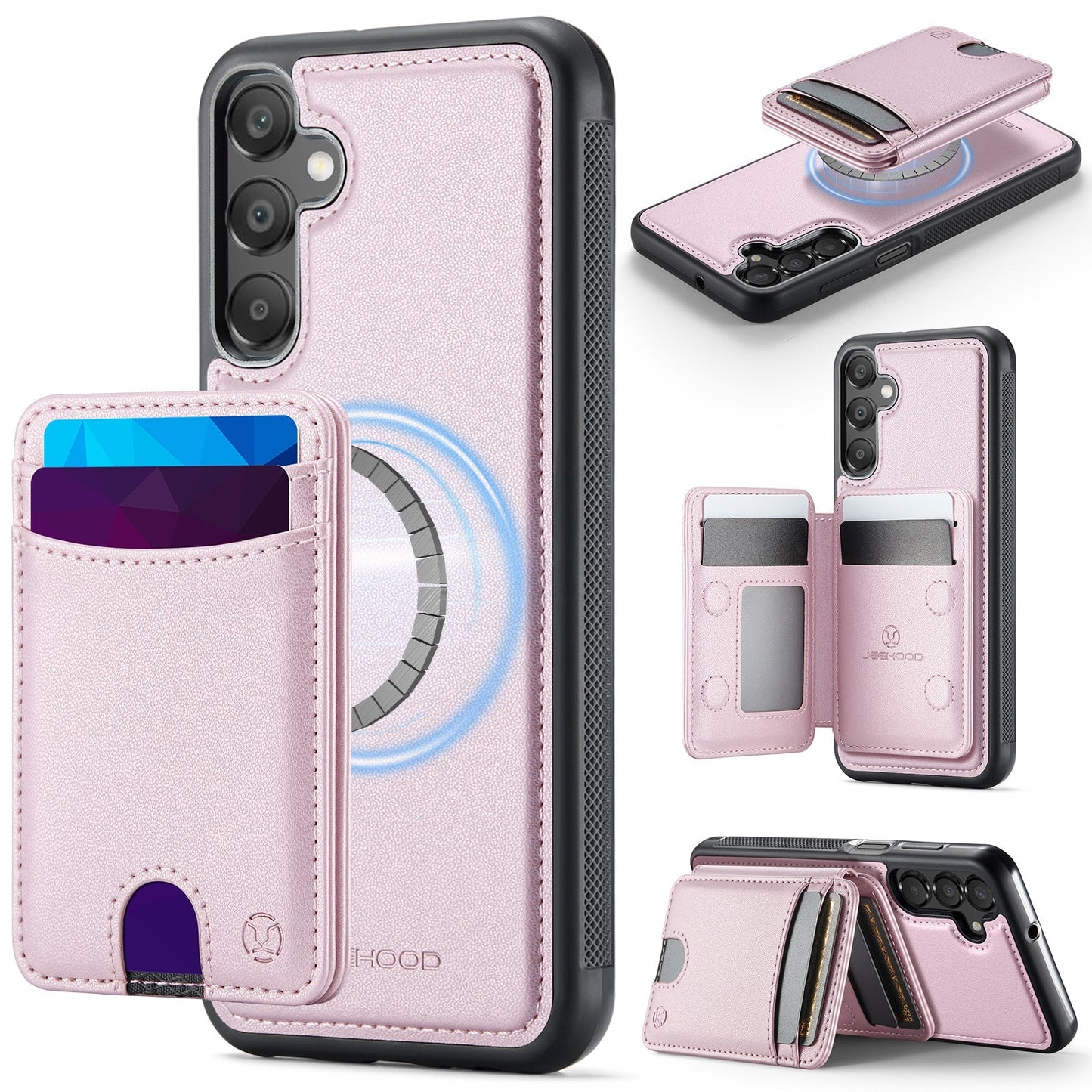 New 2-in-1 RFID Blocking Card Holder Leather Phone Case for Samsung Galaxy A16